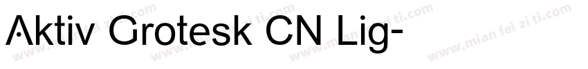 Aktiv Grotesk CN Lig字体转换
